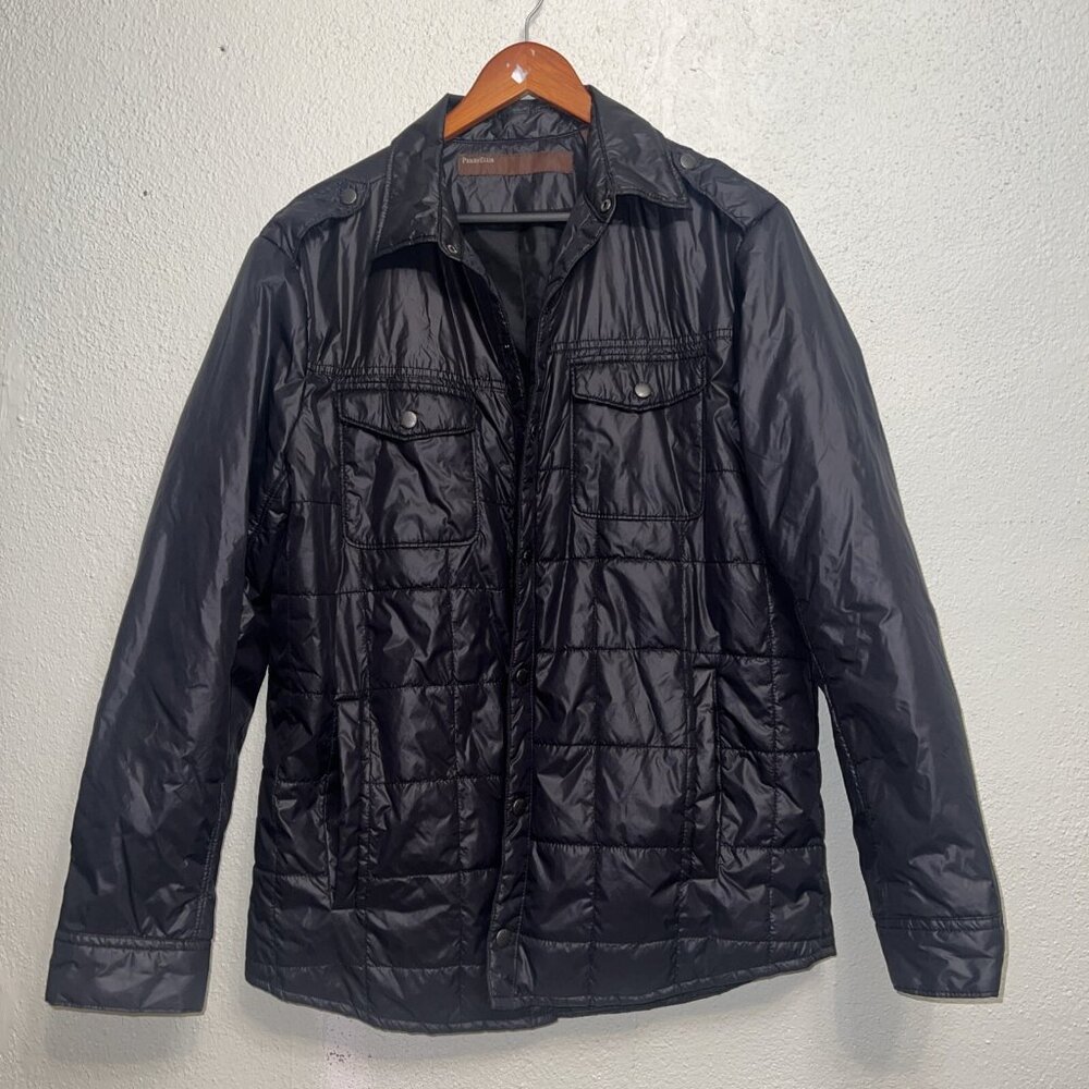 Perry Ellis Button Snap Shacket Puffer Winter Jacket Men's‎ size Medium hiking